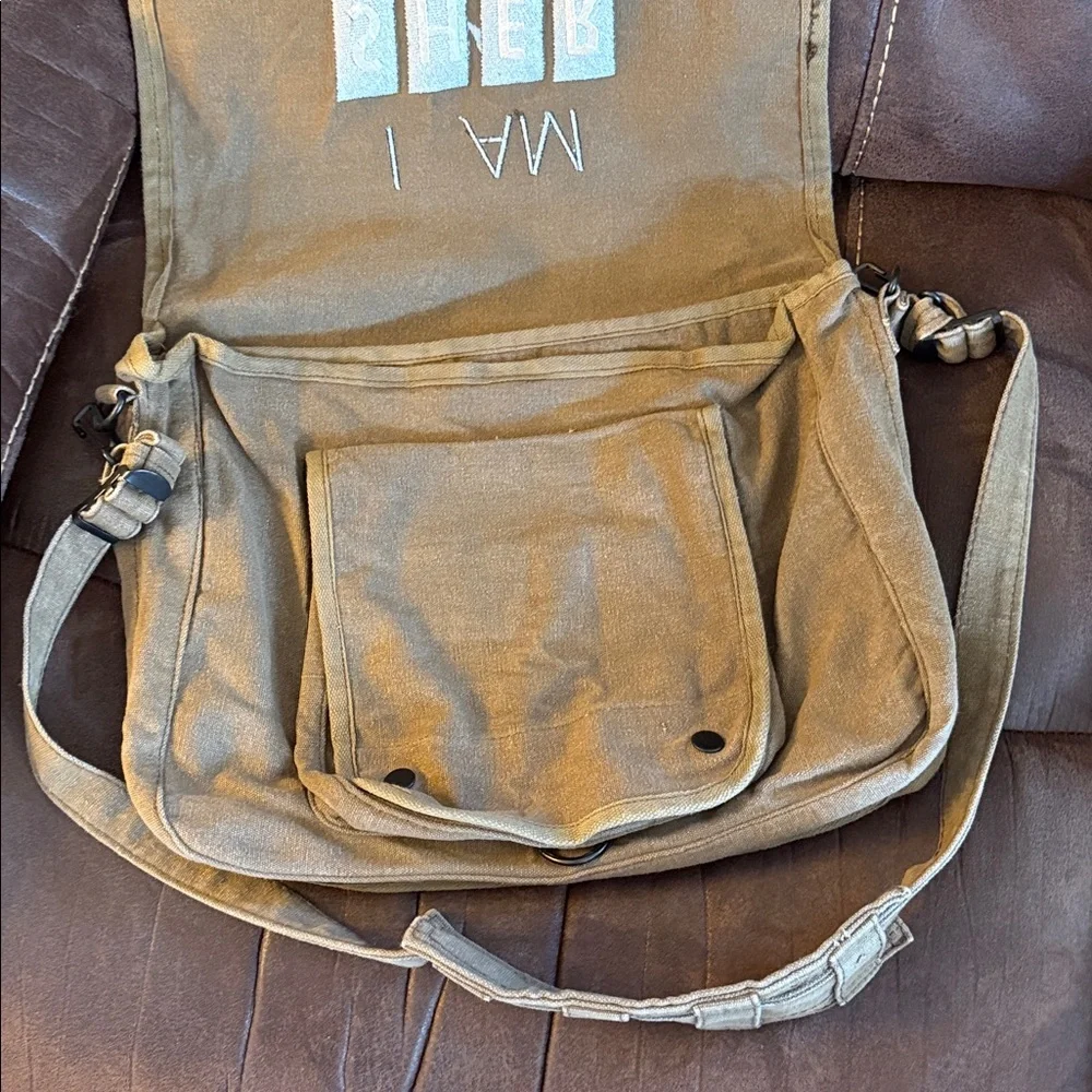 Rothco Brown Canvas Messenger Bag 
